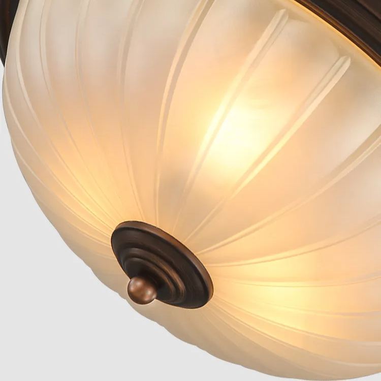 Round ceiling lamp American iron aisle ceiling light-labpiecesign