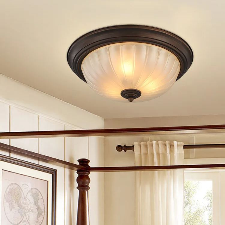 Round ceiling lamp American iron aisle ceiling light-labpiecesign
