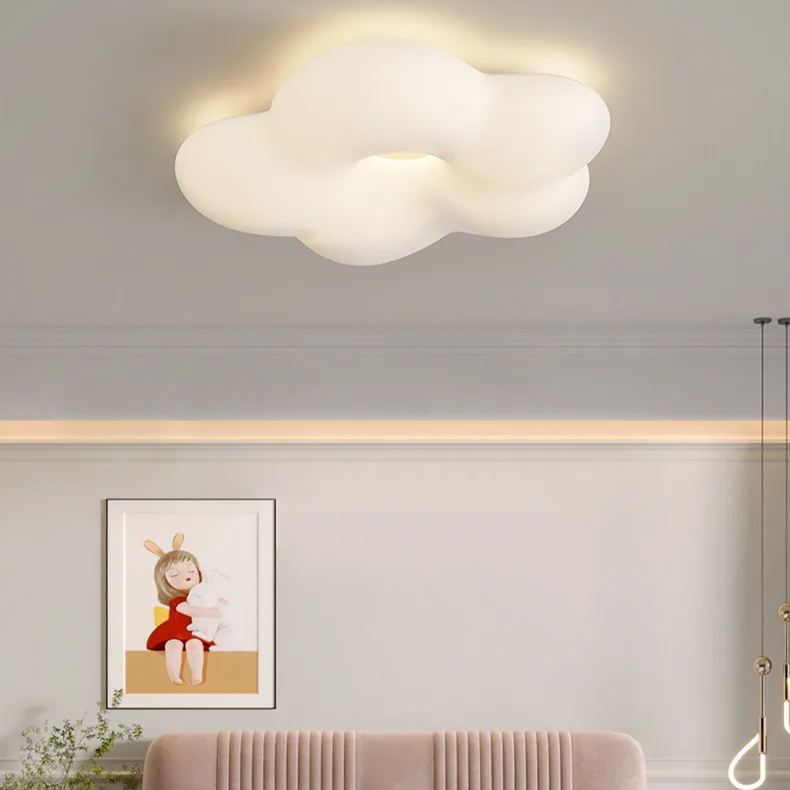 Full spectrum eye protection cloud ceiling lamp cream ins style children's room led ceiling Light-labpiecesign