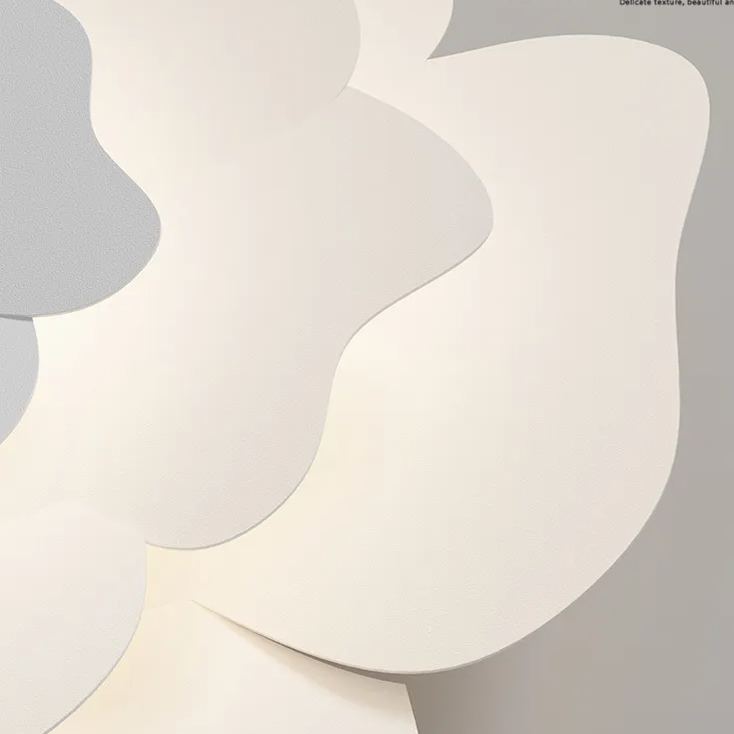 led creative petal bedroom lamp modern simple white ceiling light