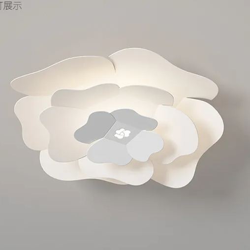 LED creative bedroom lamp modern simple white petal ceiling lamp-labpiecesign