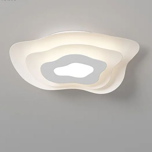 LED creative bedroom lamp modern simple white petal ceiling lamp-labpiecesign