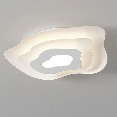 LED creative bedroom lamp modern simple white petal ceiling lamp-labpiecesign