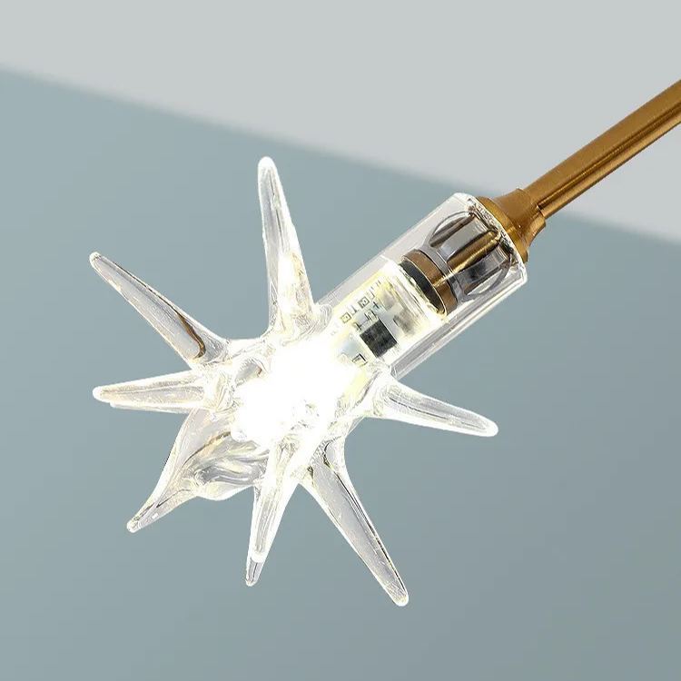 Planet Frosted Glass Semi Flush Ceiling Light Nordic LED Gold Ceiling Mounted Light for Kids Room -labpiecesign