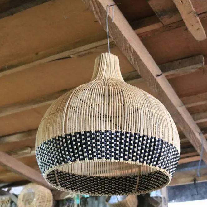 Markle Rattan Pendant Light-labpiecesign