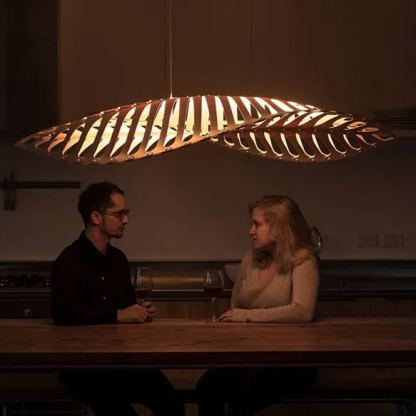 Large chandelier fishbone pendant light-labpiecesign