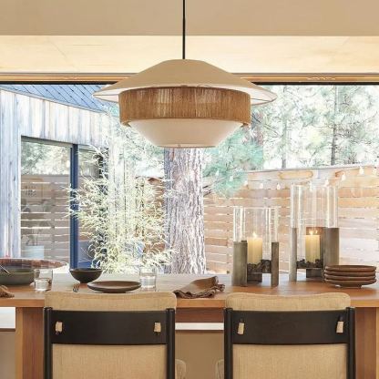 Stevie linen woven Pendant Lamp-labpiecesign