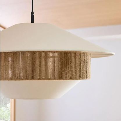 Stevie linen woven Pendant Lamp-labpiecesign