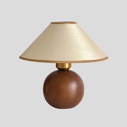Japanese retro table lamp bedroom lamp bedside solid wood small table lamp-labpiecesign