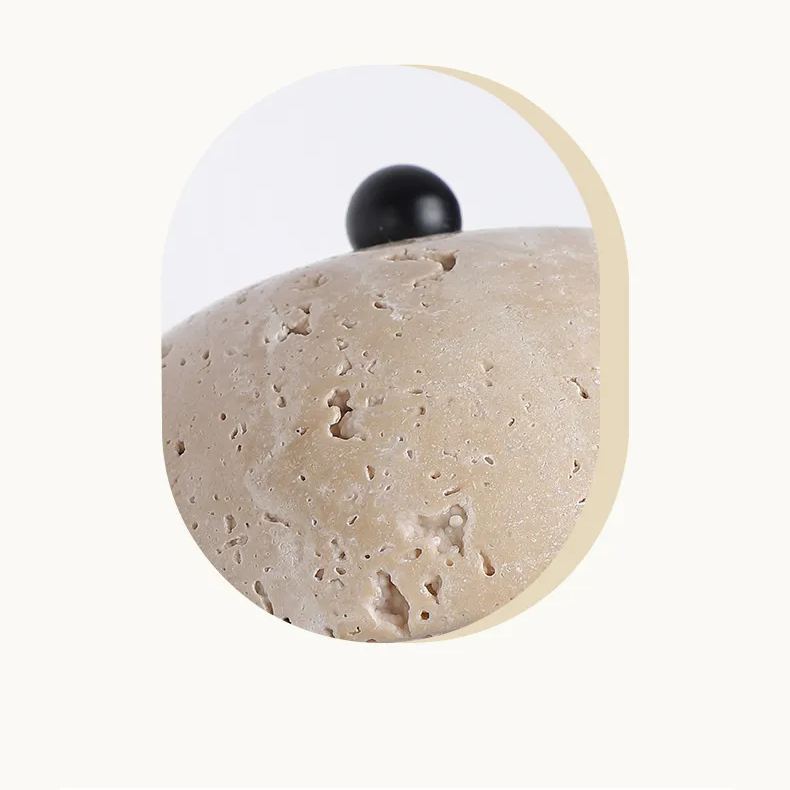 Yellow Cave Stone Wall Lamp Wabi-sabi style bedroom bedside wall lamp -labpiecesign