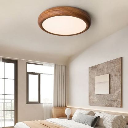 Wood Grain Round Ceiling Lamp-labpiecesign