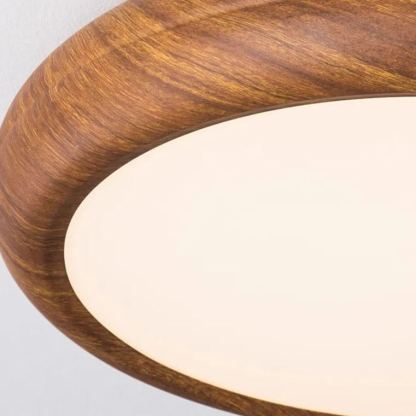 Wood Grain Round Ceiling Lamp-labpiecesign
