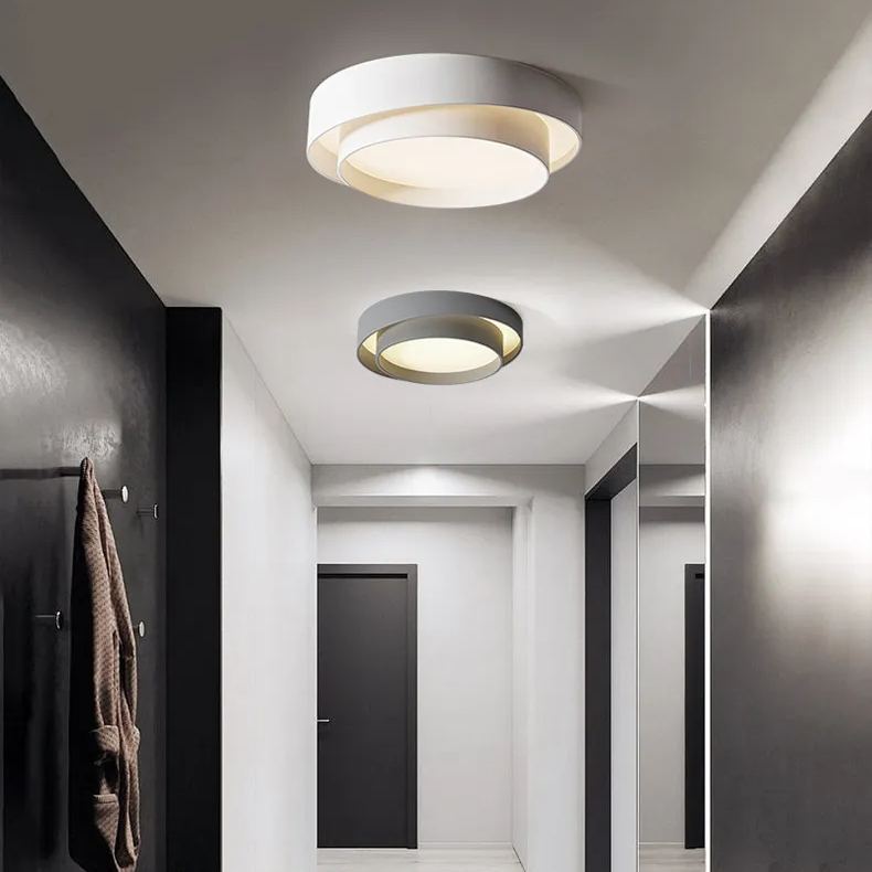 New Modern Simple Geometry LED Bedroom Ceiling Light-labpiecesign