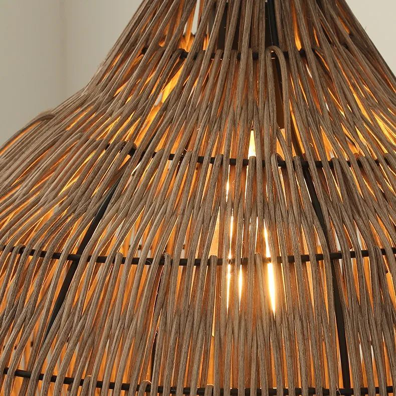 Boho Style Rattan pendant light for restaurant-labpiecesign