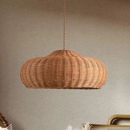 Warm Light Wicker Pendant Lamp,Kitchen Island Lamp,Housewarming Gift-labpiecesign