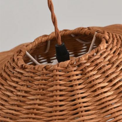 Warm Light Wicker Pendant Lamp,Kitchen Island Lamp,Housewarming Gift-labpiecesign