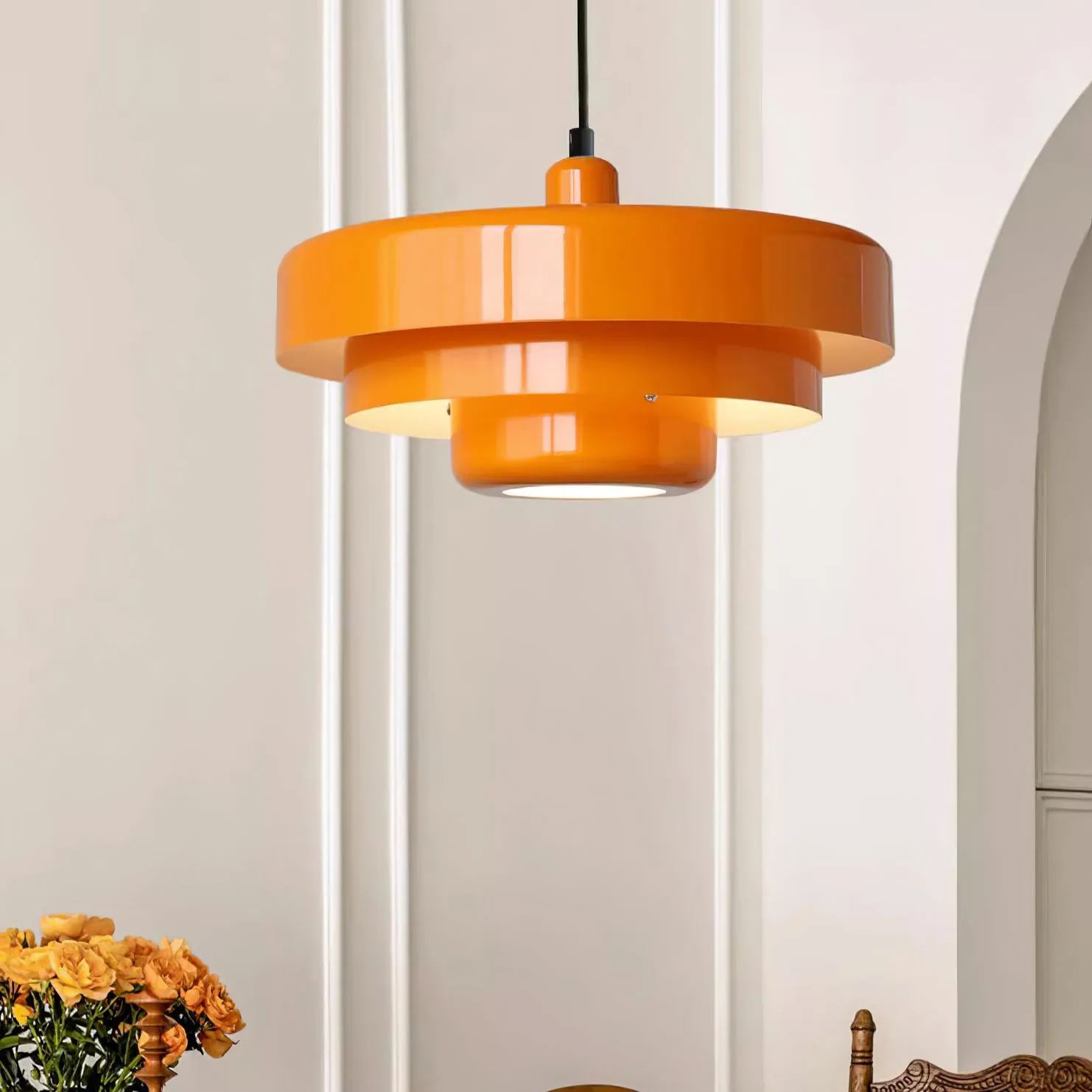 Medieval Iron Chandelier Retro Single Head Pendant Light-labpiecesign