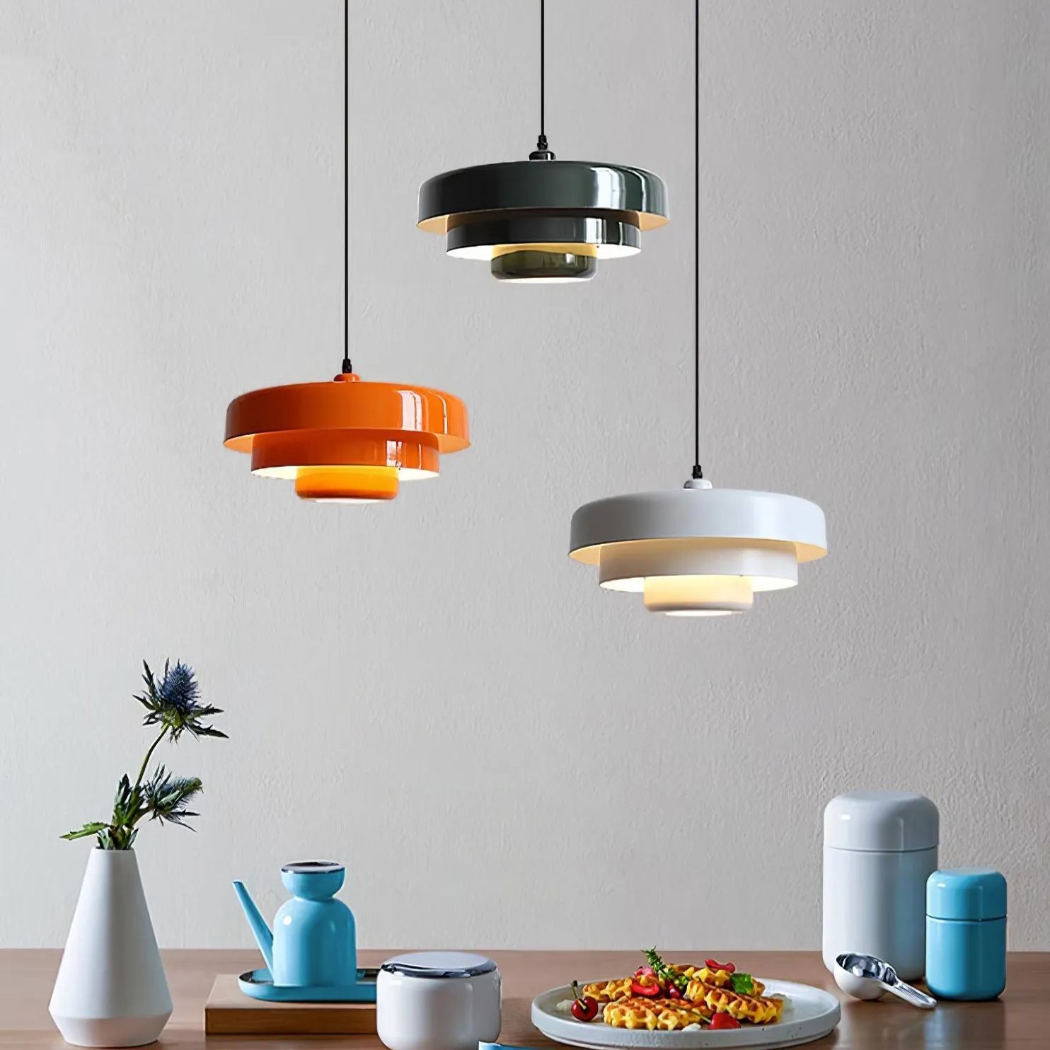 Medieval Iron Chandelier Retro Single Head Pendant Light-labpiecesign