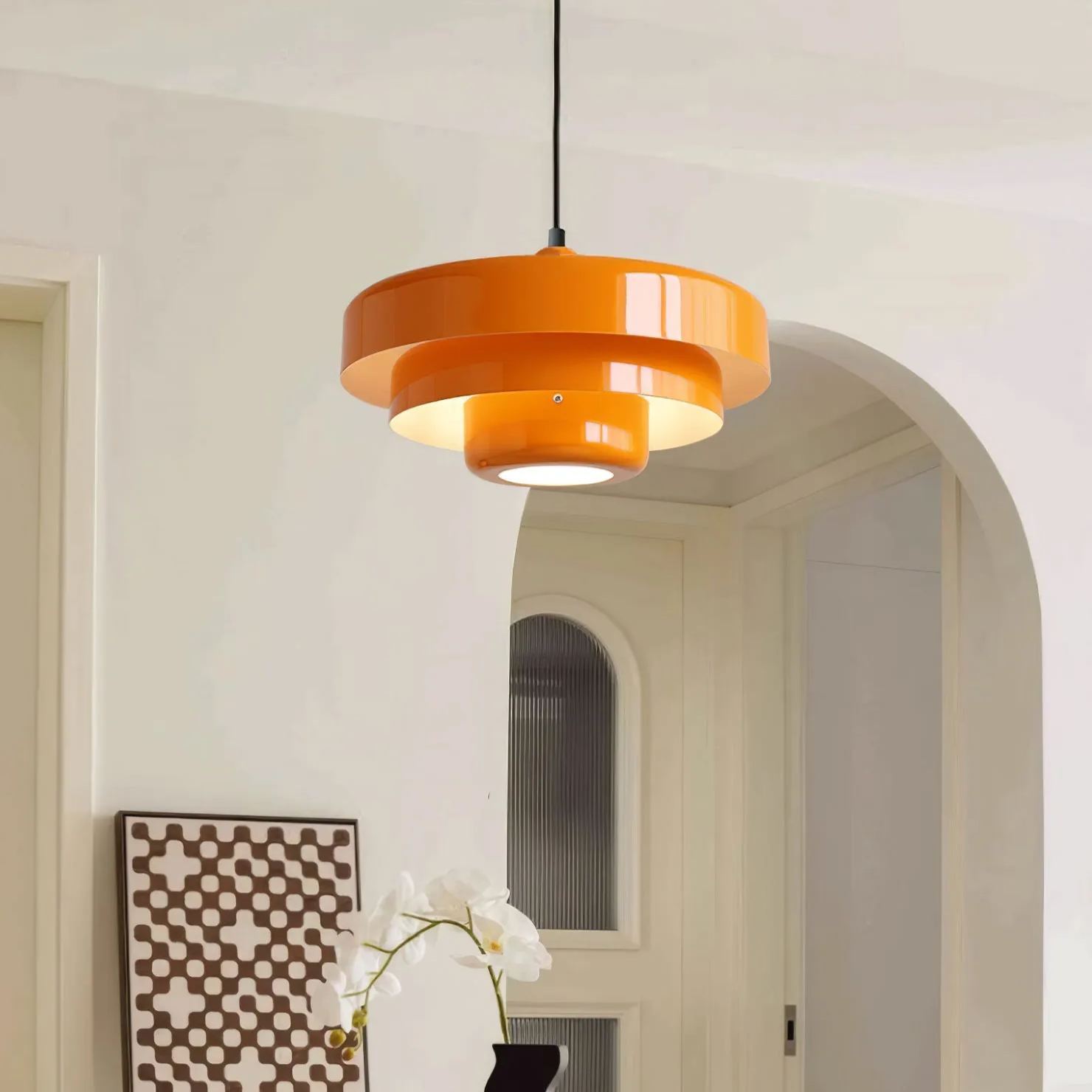 Medieval Iron Chandelier Retro Single Head Pendant Light-labpiecesign