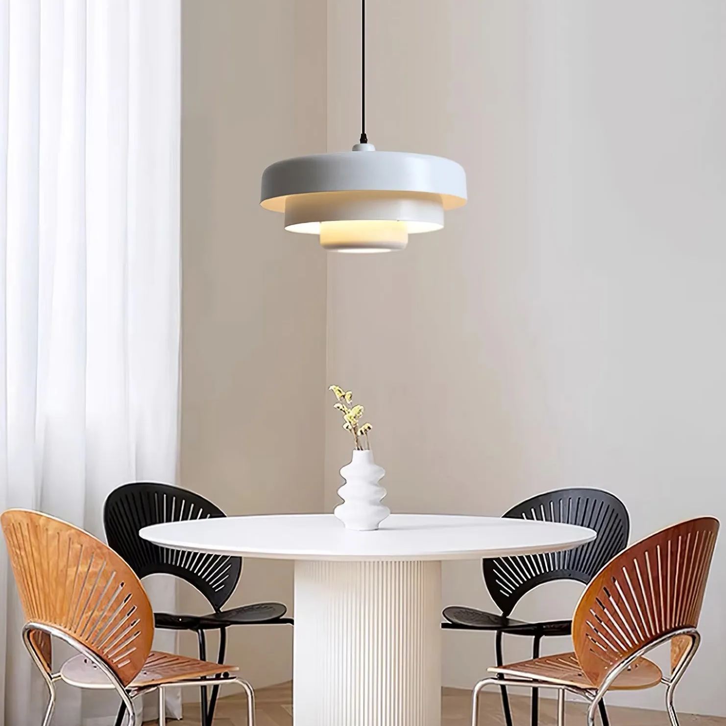 Medieval Iron Chandelier Retro Single Head Pendant Light-labpiecesign