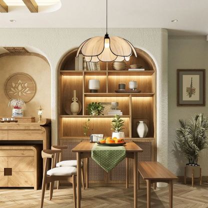 Nordic Plant Fiber Pendant Light Simplicity Pendant Light Vintage Kitchen Light Fixtures Home Lighting Dining Room Luminaire-labpiecesign
