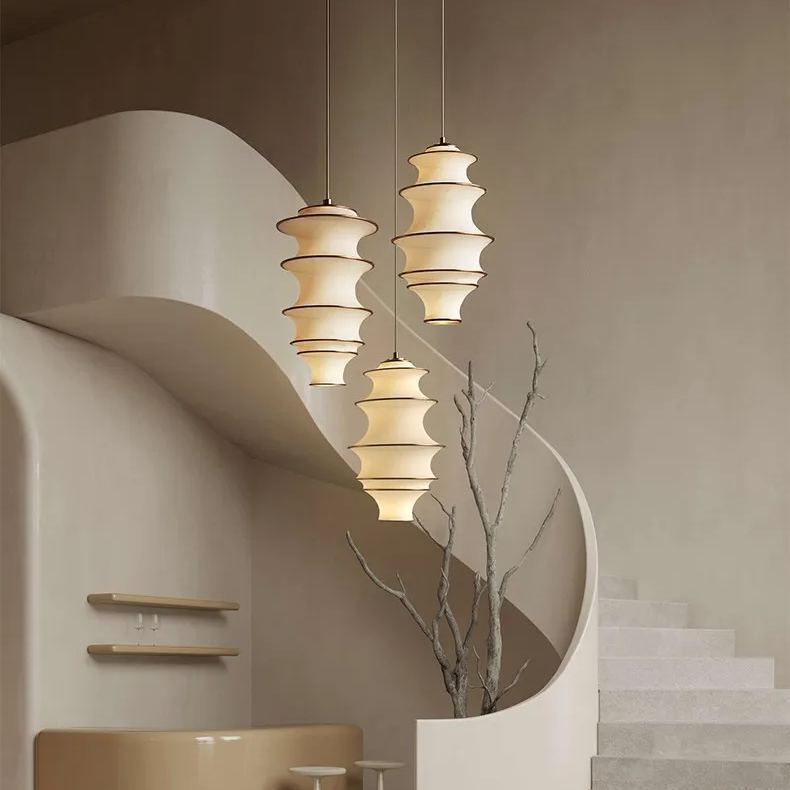 Japanese Design Wabi-sabi Fabric Pendant Lights -labpiecesign