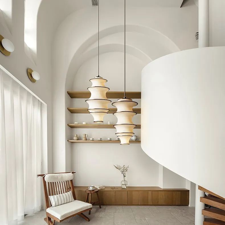 Japanese Design Wabi-sabi Fabric Pendant Lights -labpiecesign