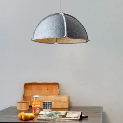 Creative felt semicircle bedroom pendant light-labpiecesign