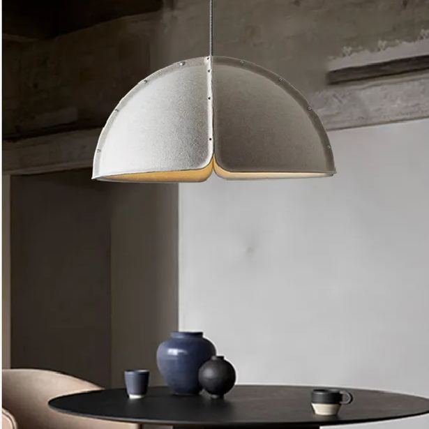 Creative felt semicircle bedroom pendant light-labpiecesign