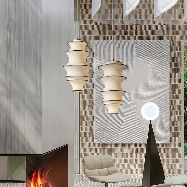 Japanese Design Wabi-sabi Fabric Pendant Lights -labpiecesign