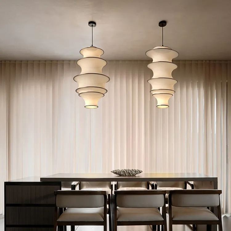 Japanese Design Wabi-sabi Fabric Pendant Lights -labpiecesign