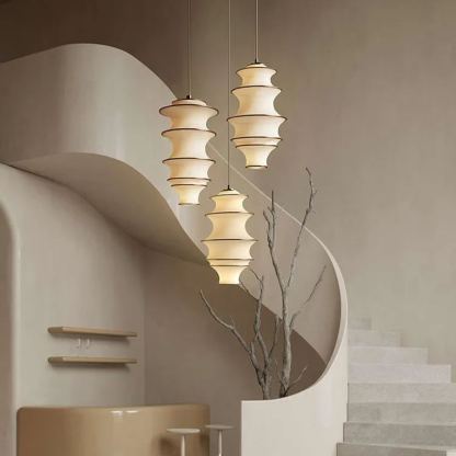 Japanese Design Wabi-sabi Fabric Pendant Lights -labpiecesign