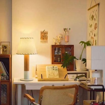 Janpanese style table lamp eye protection bedroom bedside lamp-labpiecesign