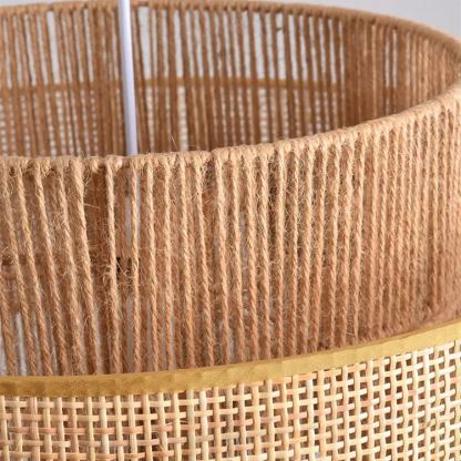 Japanese wabi-sabi style hemp rope pendant light-labpiecesign