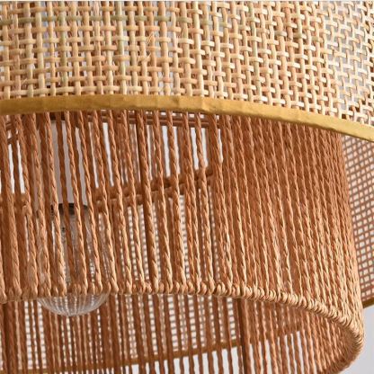Japanese wabi-sabi style hemp rope pendant light-labpiecesign