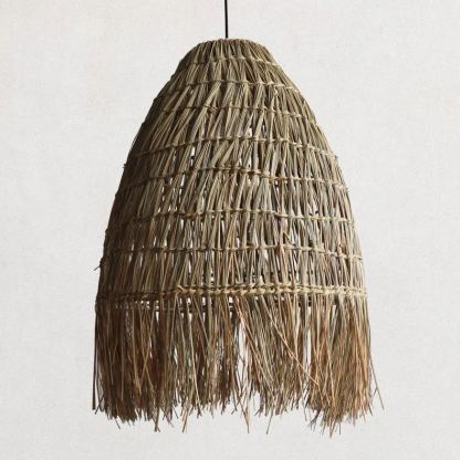 Wabi-sabi style art straw pendant light-labpiecesign