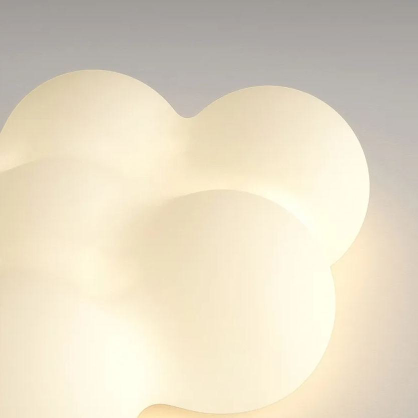 Nordic Minimalist Cream Style LED Cloud Moon Restaurant Light-labpiecesign