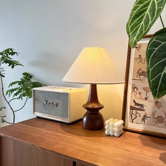 Wabi-sabi vintage vintage solid wood table lamp-labpiecesign