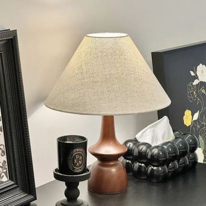 Wabi-sabi vintage vintage solid wood table lamp-labpiecesign