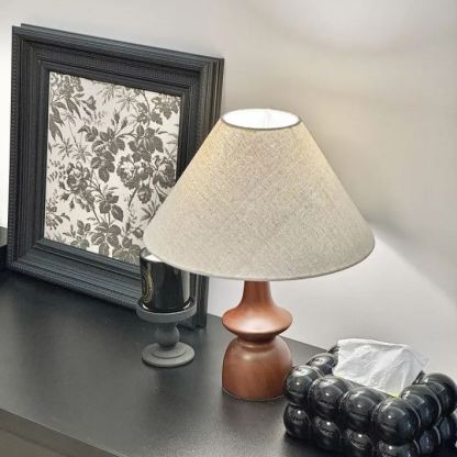 Wabi-sabi vintage vintage solid wood table lamp-labpiecesign