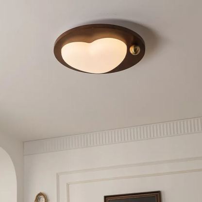 New Chinese style walnut eye protection ceiling lamp-labpiecesign