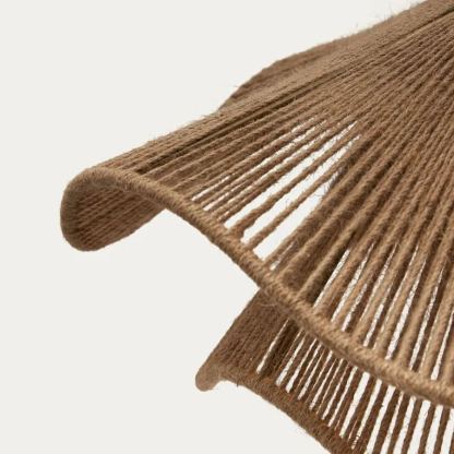 Double layer hemp rope umbrella pendant light-labpiecesign