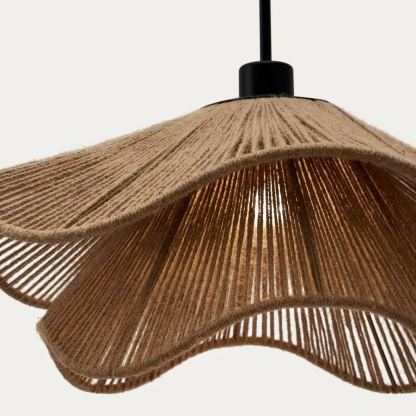 Double layer hemp rope umbrella pendant light-labpiecesign