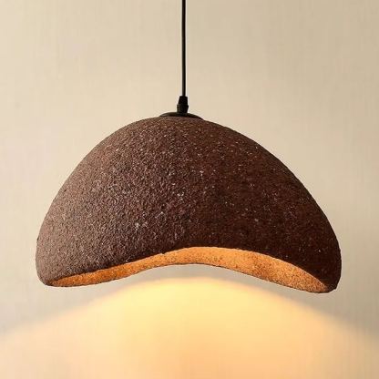 Brown-red resin wabi-sabi chandelier-labpiecesign