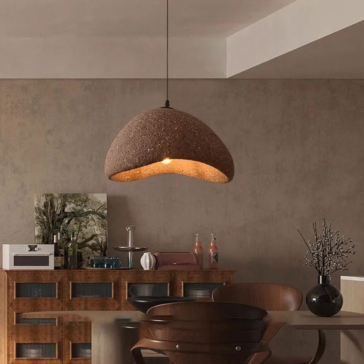 Brown-red resin wabi-sabi chandelier-labpiecesign