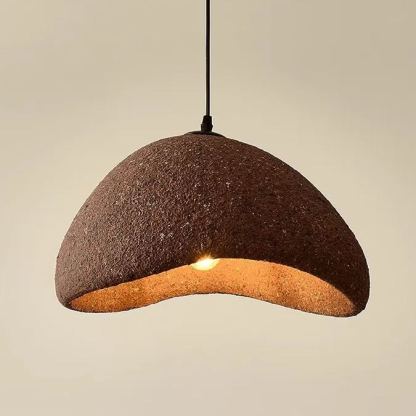Brown-red resin wabi-sabi chandelier-labpiecesign
