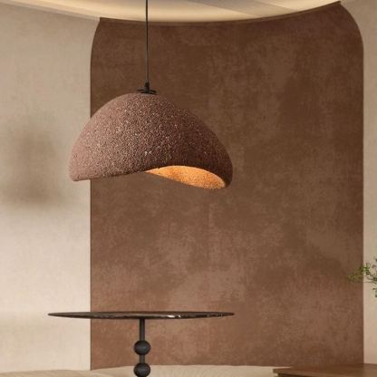 Brown-red resin wabi-sabi chandelier-labpiecesign