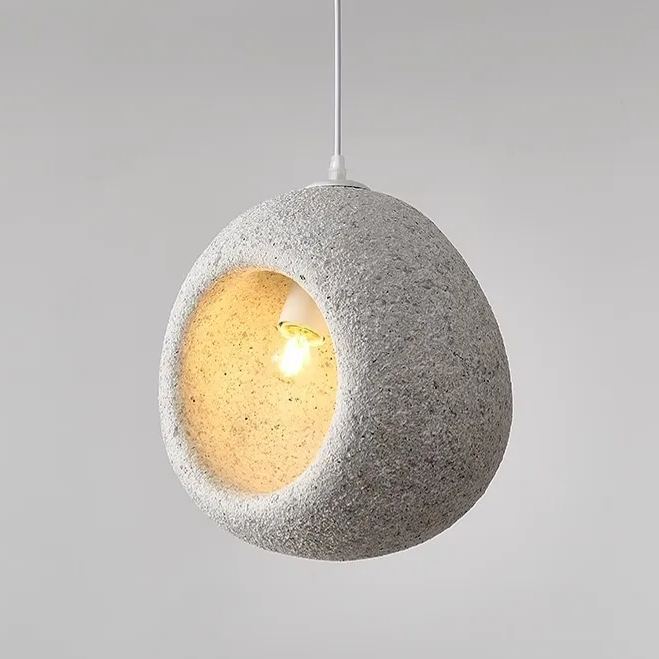 Wabi-sabi style chandelier retro bedside small pendant light-labpiecesign