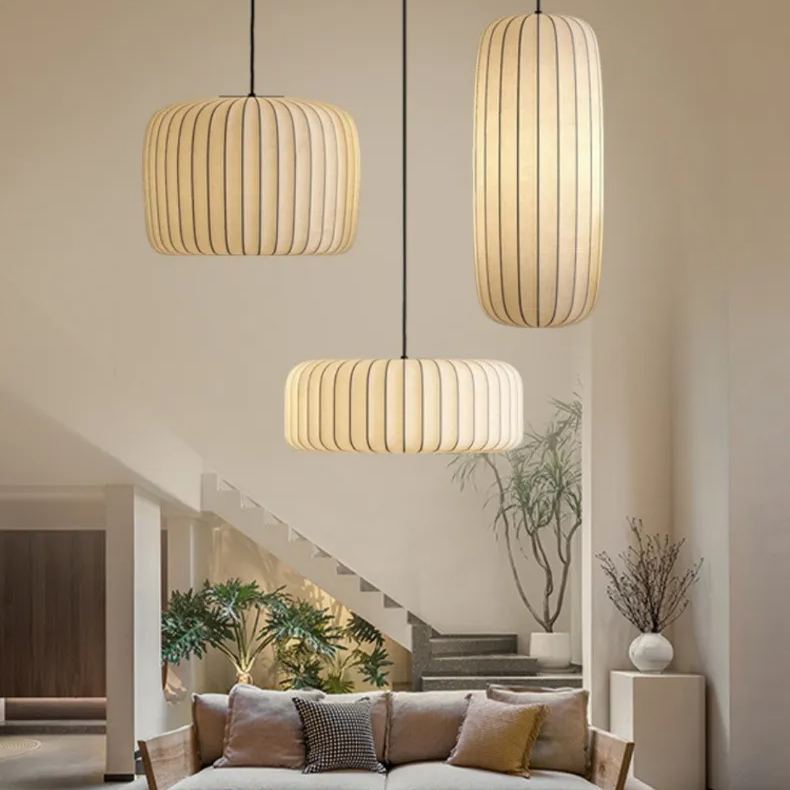 Japanese wabi-sabi style fabric chandelier-labpiecesign