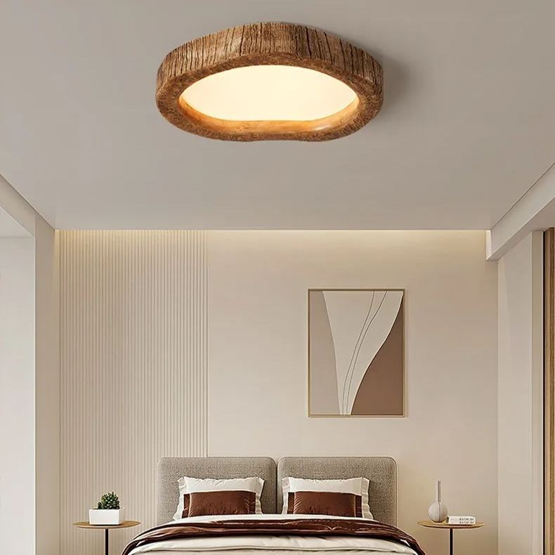 Japanese style wabi-sabi style Chinese style wooden LED eye protection lamp-labpiecesign